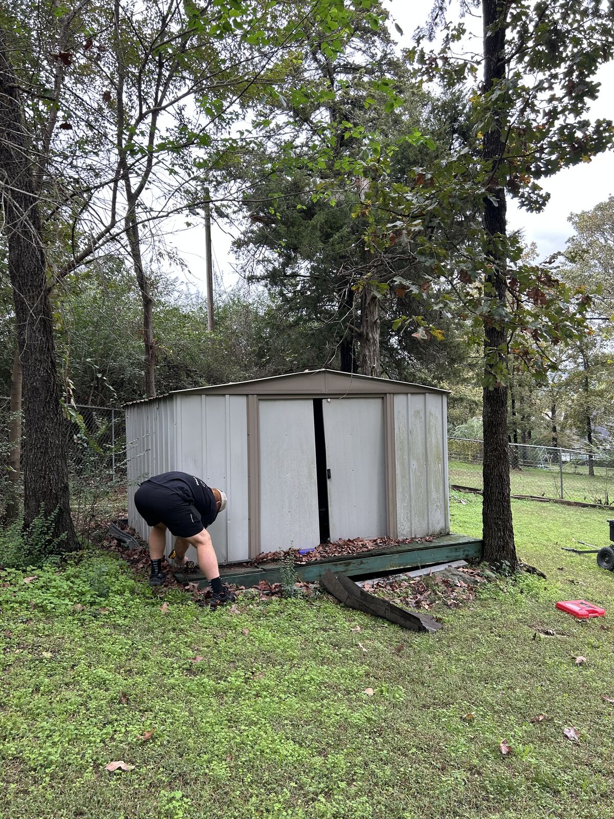 Shed before demolition