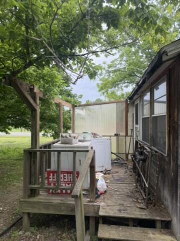 Porch and deck on a removal job