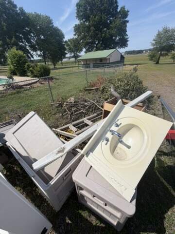 Appliances loaded out for recycling