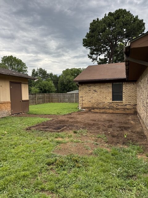 Deck removed and hauled away, area cleared