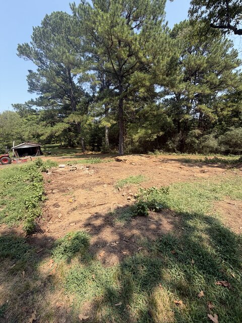 Cleared site after a demolition job