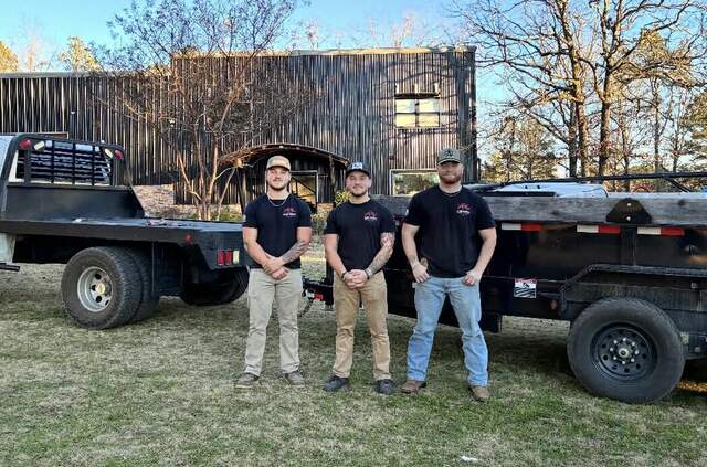 Crew and truck on a Russellville job
