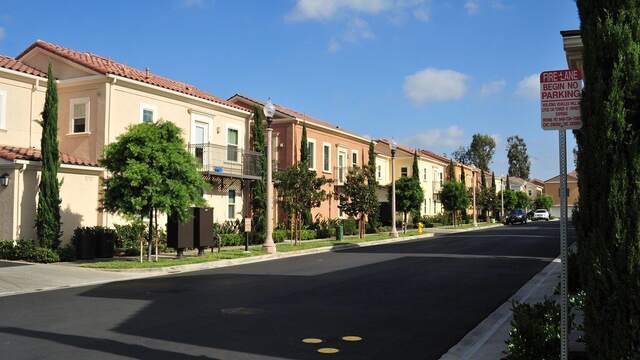 Row of rental homes
