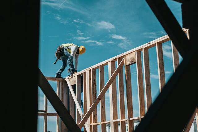 Construction worker on a job site